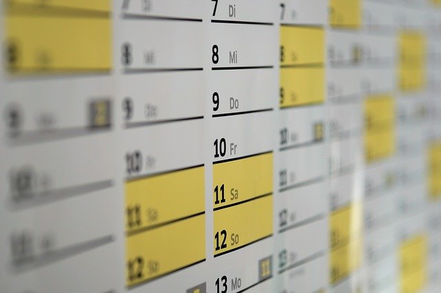 kom-ihåg-lista - kalender
